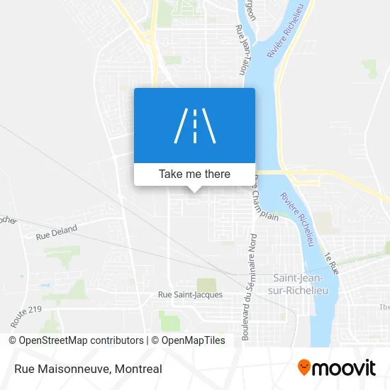 Rue Maisonneuve map