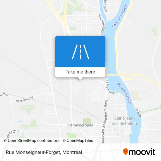 Rue Monseigneur-Forget map