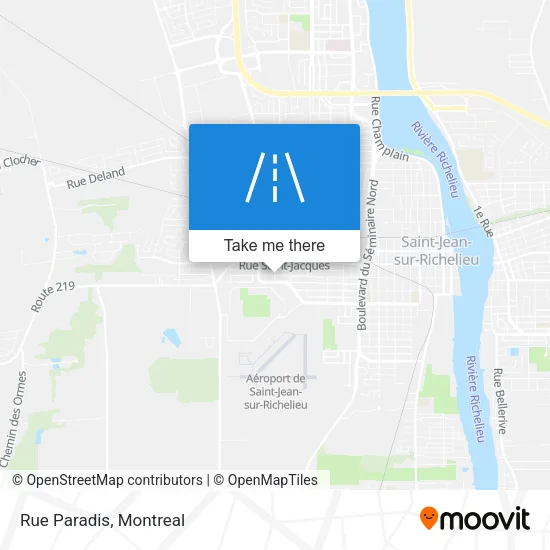 Rue Paradis map