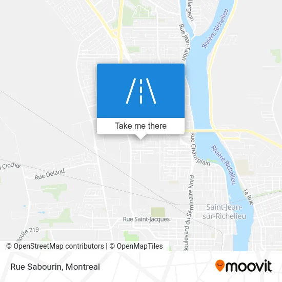 Rue Sabourin map