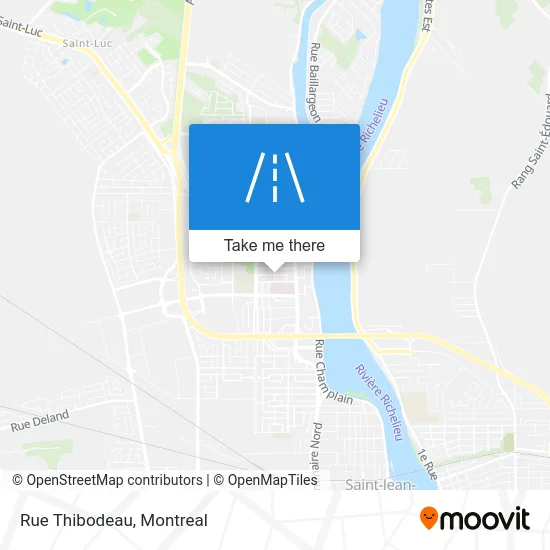 Rue Thibodeau map