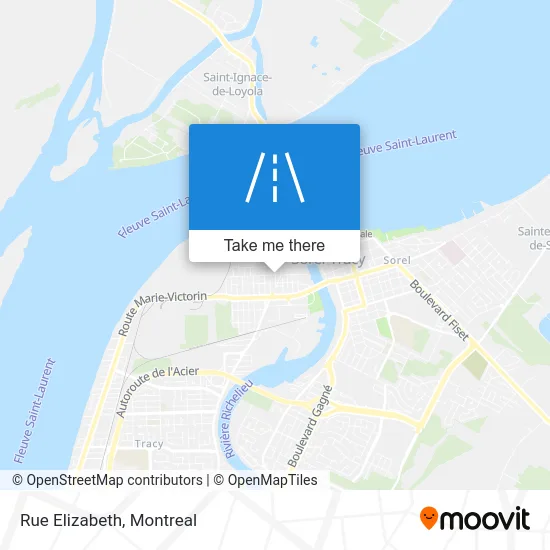 Rue Elizabeth map