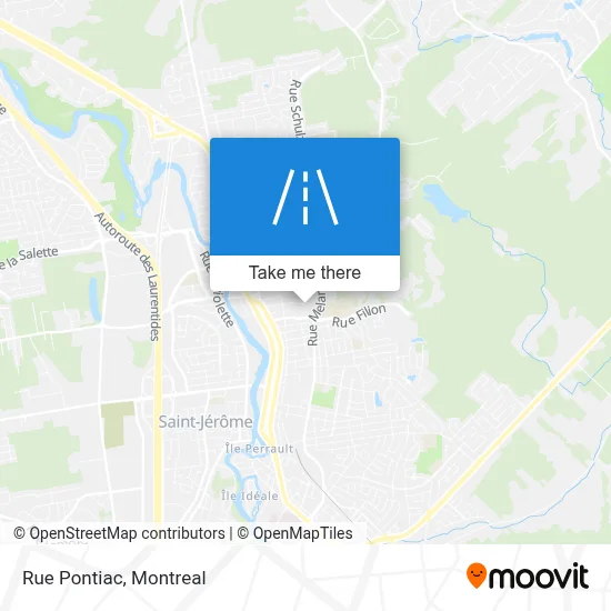 Rue Pontiac map