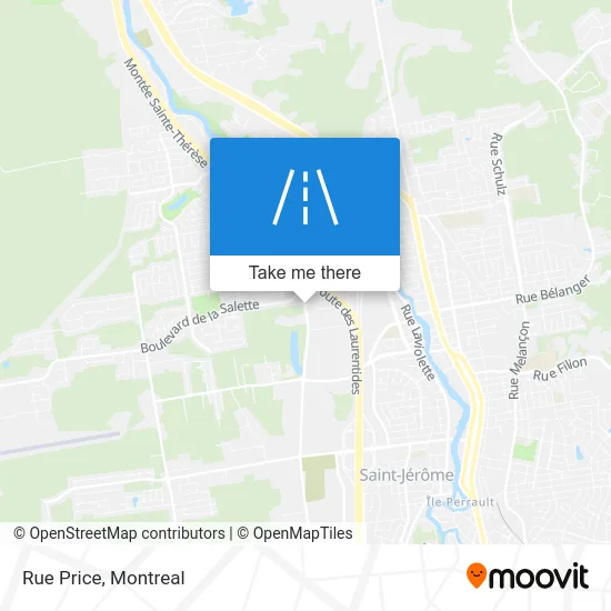 Rue Price map
