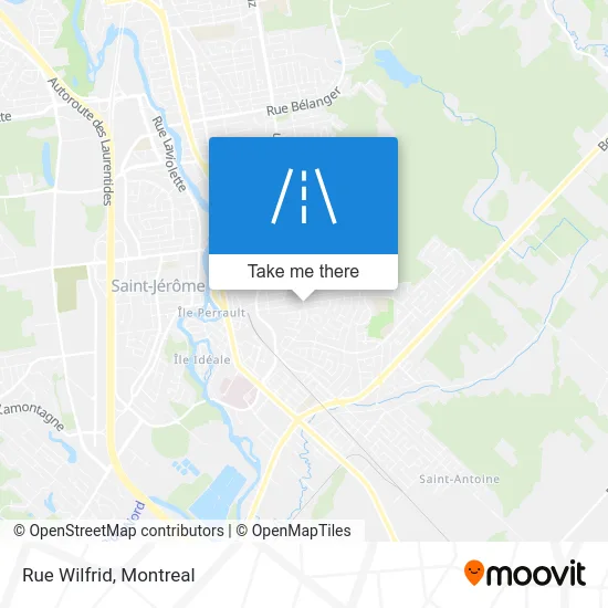 Rue Wilfrid map