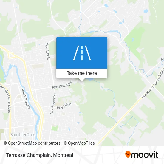 Terrasse Champlain map