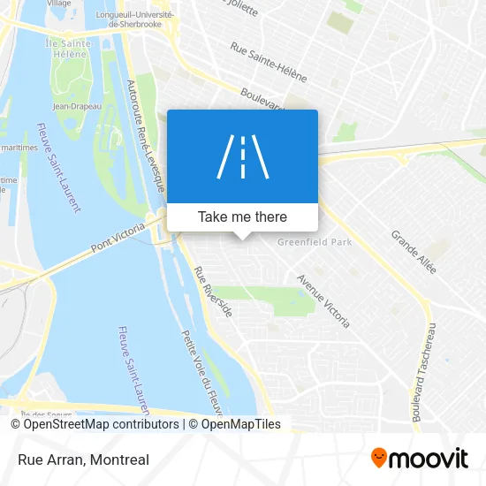 Rue Arran map