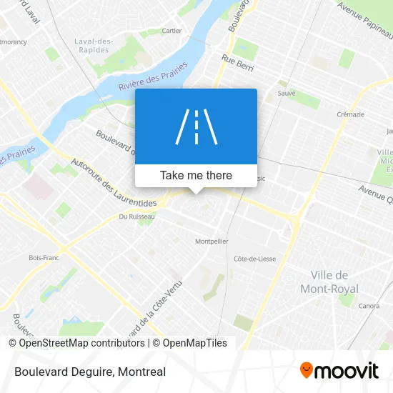 Boulevard Deguire map