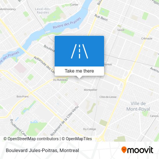 Boulevard Jules-Poitras map