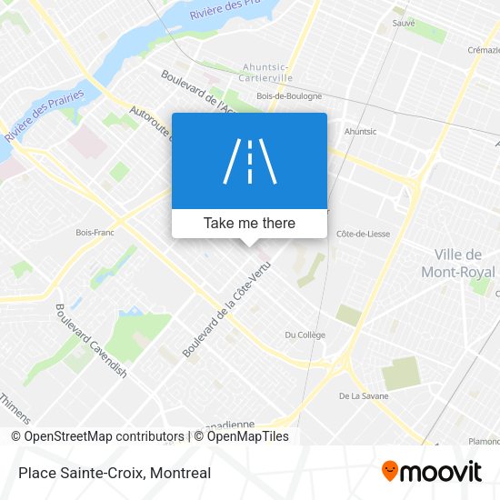 Place Sainte-Croix map