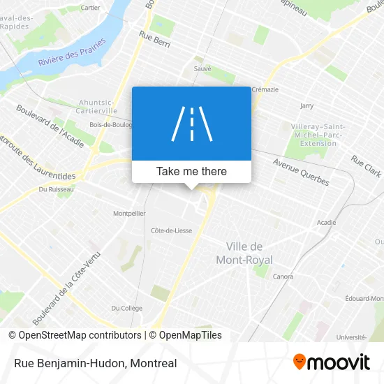 Rue Benjamin-Hudon map