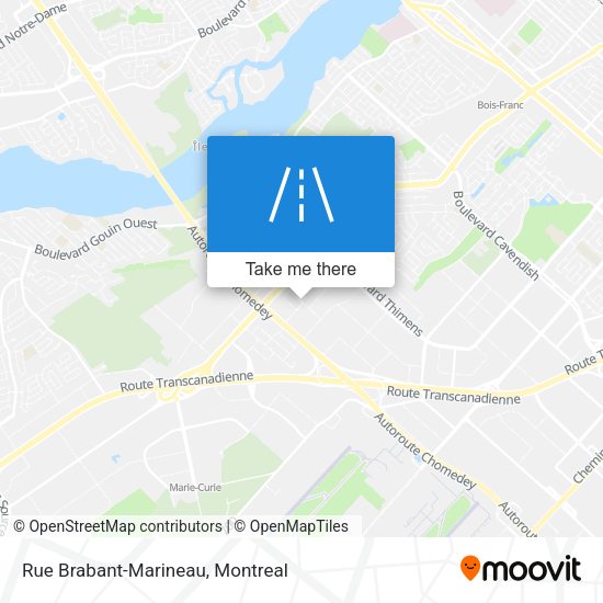 Rue Brabant-Marineau map