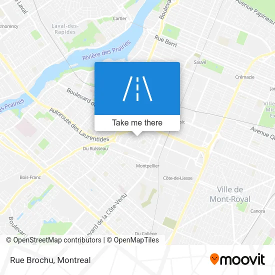 Rue Brochu map