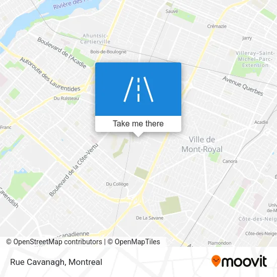 Rue Cavanagh map