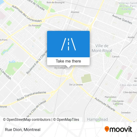 Rue Dion map