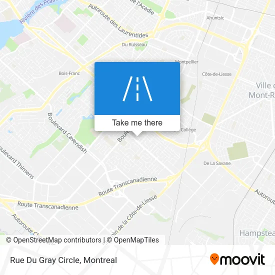 Rue Du Gray Circle map