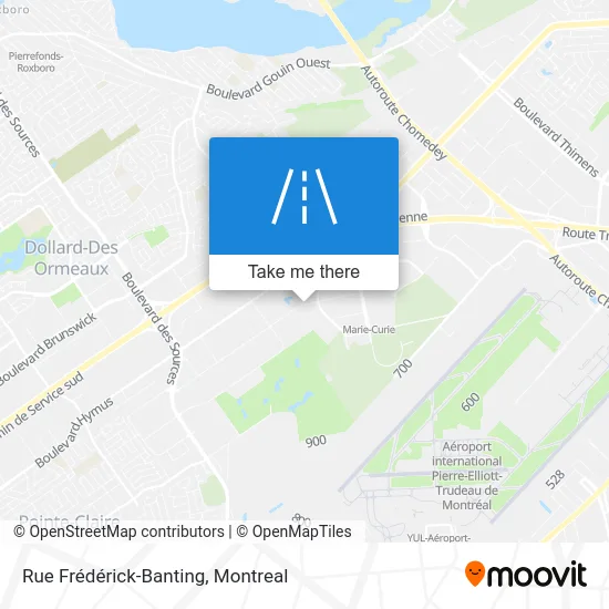 Rue Frédérick-Banting map