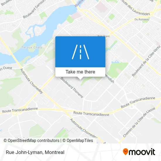 Rue John-Lyman map