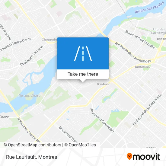 Rue Lauriault map