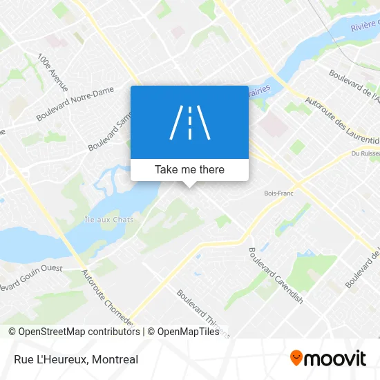 Rue L'Heureux map