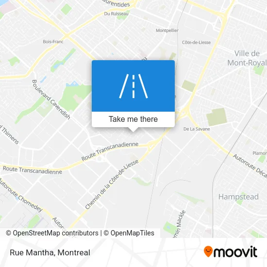 Rue Mantha map
