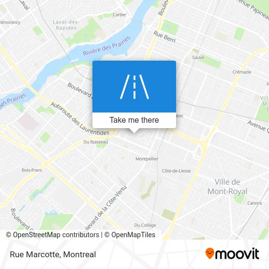 Rue Marcotte map