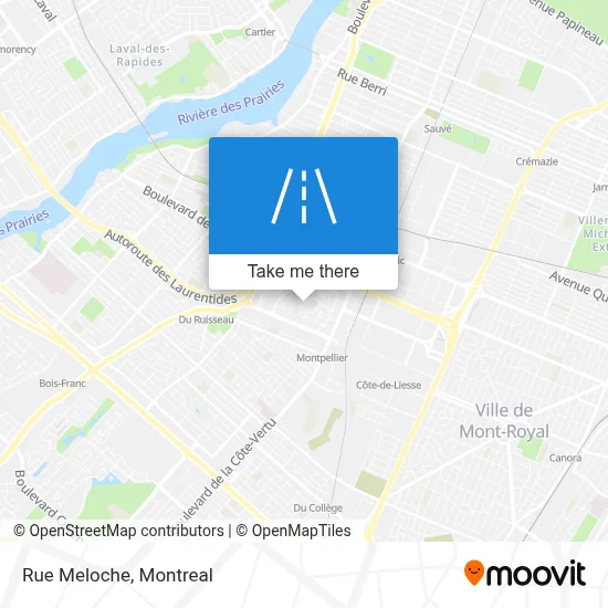 Rue Meloche map