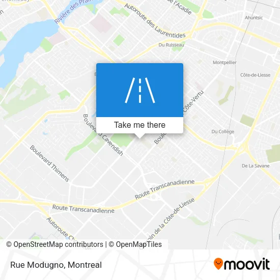 Rue Modugno map
