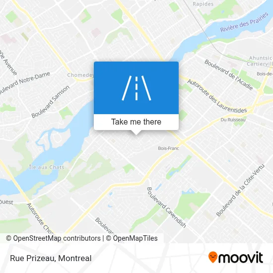 Rue Prizeau map