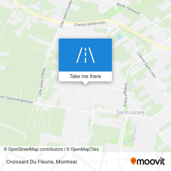 Croissant Du Fleurie map