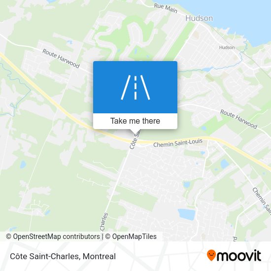 Côte Saint-Charles map
