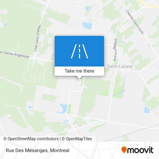 Rue Des Mésanges map