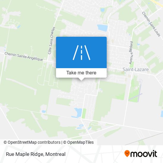 Rue Maple Ridge map