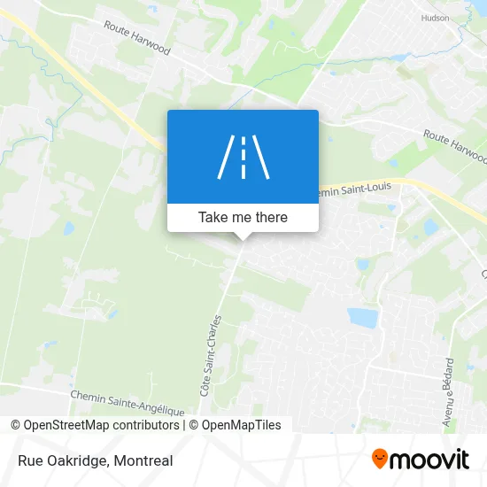 Rue Oakridge map