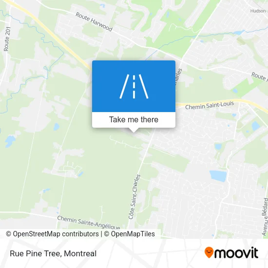 Rue Pine Tree map