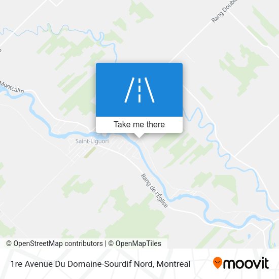 1re Avenue Du Domaine-Sourdif Nord map