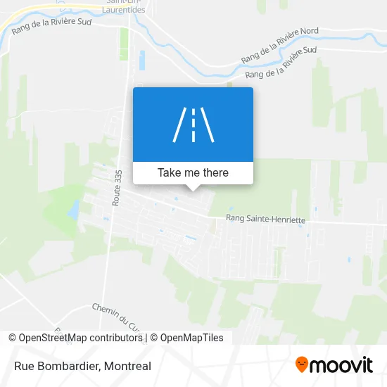 Rue Bombardier map