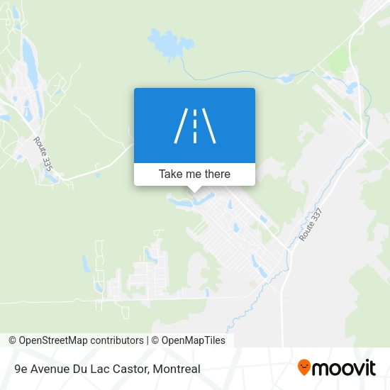 9e Avenue Du Lac Castor map