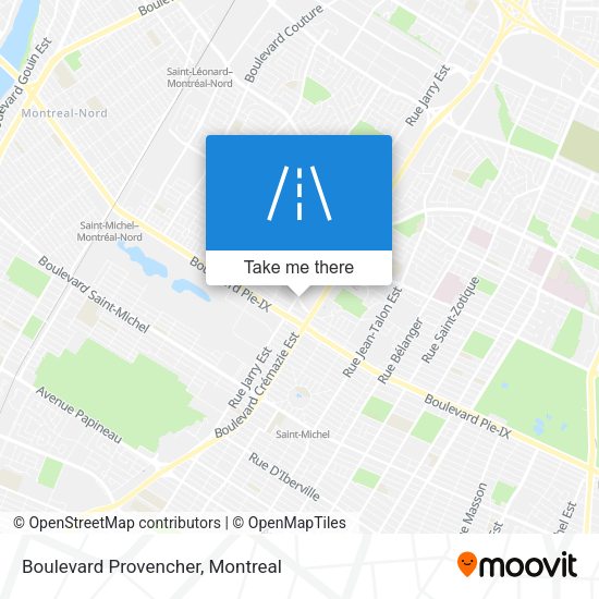 Boulevard Provencher map
