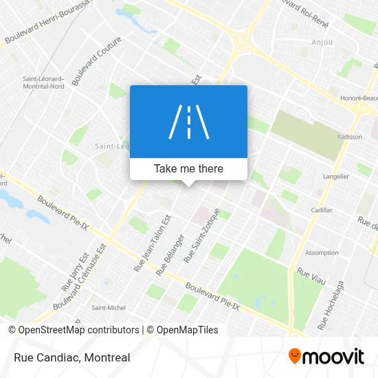 Rue Candiac map