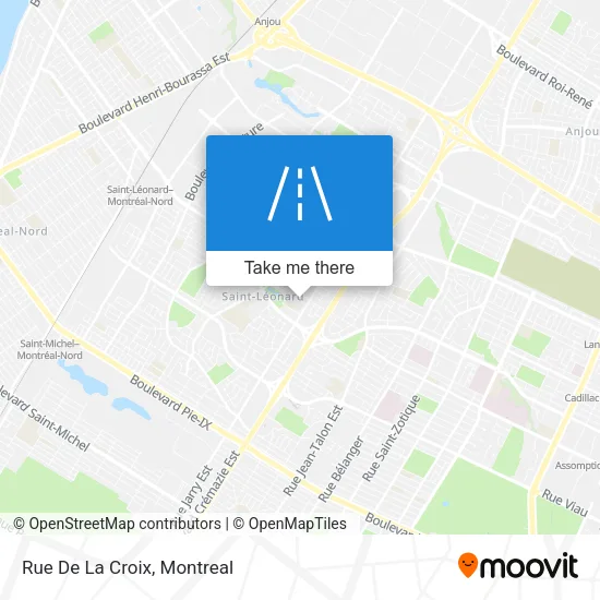 Rue De La Croix map