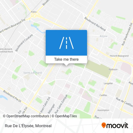 Rue De L'Élysée map
