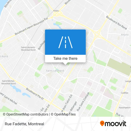 Rue Fadette map