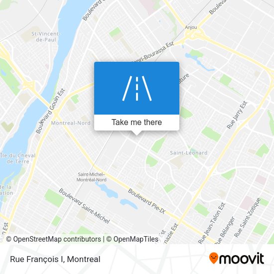 Rue François I map