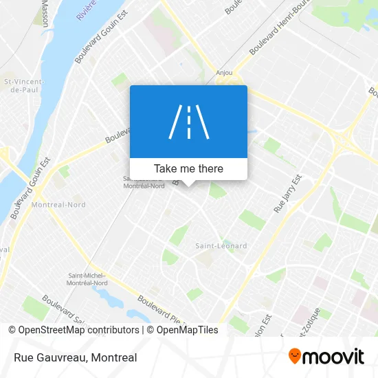 Rue Gauvreau map