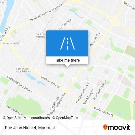 Rue Jean Nicolet map