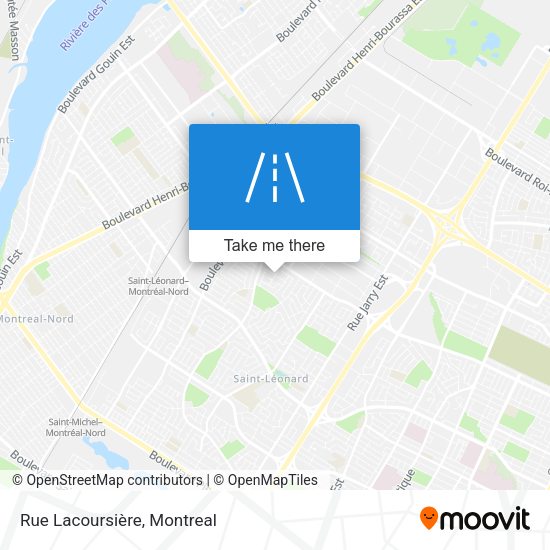 Rue Lacoursière map