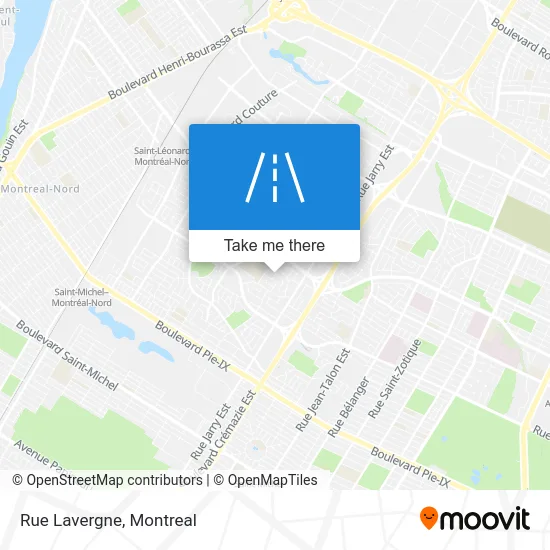 Rue Lavergne map