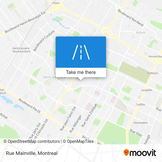 Rue Mainville map