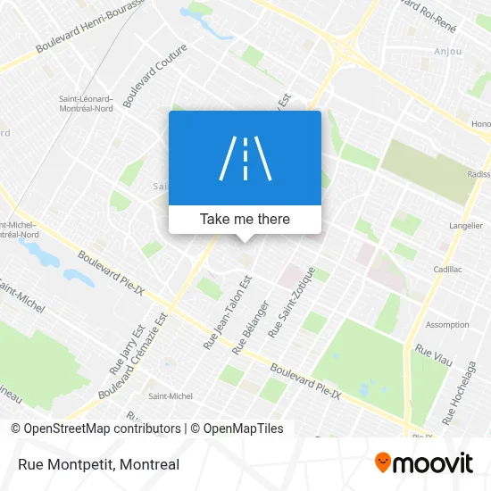 Rue Montpetit map
